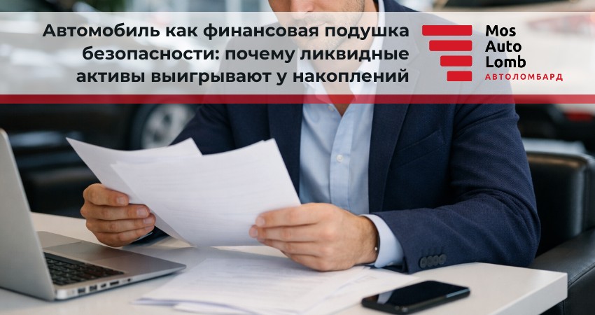 Автомобиль как финансовая подушка безопасности: почему ликвидные активы выигрывают у накоплений
